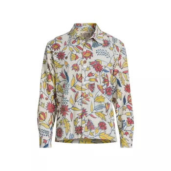 Floral Cotton Button-Front Shirt Kartik Research