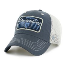 Men's '47 Navy Memphis Grizzlies Five Point Patch Clean Up Adjustable Hat Unbranded