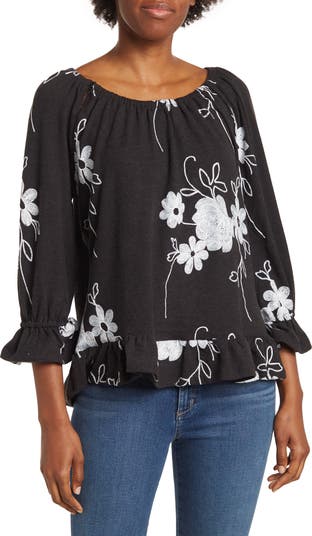 Peasant Embroidered Blouse Forgotten Grace