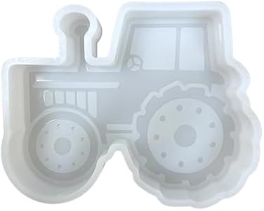 Tractor Farm Car Freshie Silicone Mold 3.5 x 4.25 x 0.8” inches Manly Farming Truck for Scented Aroma Beads Oven Safe up to 450 F Freshie Supplies Chicken Farmer Lashicorn