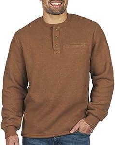 Мужская Базовая Майка Coleman Long-Sleeve Sherpa Lined Waffle Henley Coleman