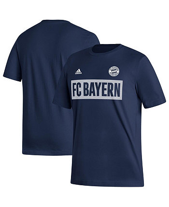Мужская темно-синяя футболка Bayern Мюнхен Culture Bar Adidas