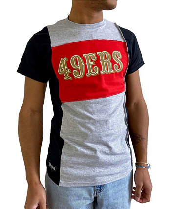 Мужская серая футболка с разрезом San Francisco 49Ers с отделкой в мелкую ткань Refried Apparel