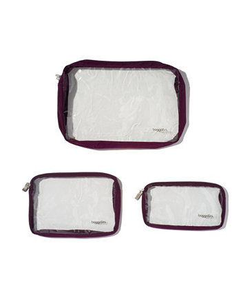 Женские прозрачные дорожные сумки, набор из 3 шт. Baggallini
