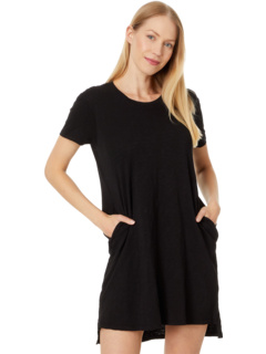 Платье-футболка с коротким рукавом и открытым круглым вырезом Mod-o-doc