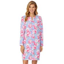 Женский винтажный махровый халат Stan Herman с цветочным рисунком и застежкой-молнией Stan Herman