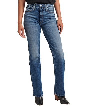 Женские джинсы Bootcut в винтажном стиле с высокой посадкой Silver Jeans Co.