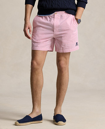 Мужские шорты-поло Prepster из жатого хлопка шириной 6 дюймов Polo Ralph Lauren