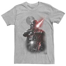 Мужская портретная футболка со световым мечом Дарта Вейдера «Звездные войны» Star Wars