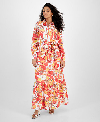 Женское платье-рубашка макси с цветочным принтом Pru RACHEL Rachel Roy