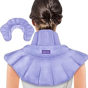 REVIX Microwave Heating Pad for Neck Shoulders and Back Pain Relief, Weighted Hot Neck Shoulder Wrap with Herbal Aromatherapy, Microwavable Moist Heat Neck Warmer, Scented REVIX