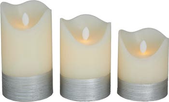 Светодиодные беспламенные свечи - набор из 3 шт. SONOMA SAGE HOME
