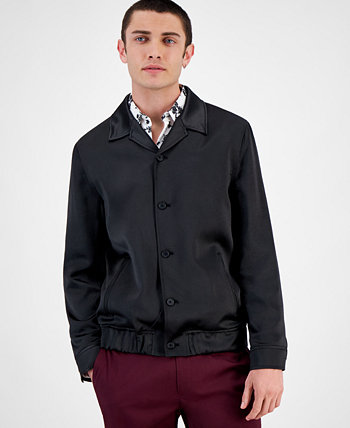 Мужская атласная куртка-рубашка Sam обычного кроя, созданная для Macy's I.N.C. International Concepts