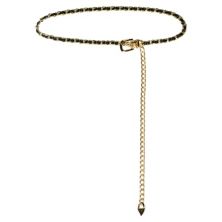 Women's Rhinestone Sparkle Chain Plus Size Waist Belt 26.38-37.40&#34; ALLEGRA K