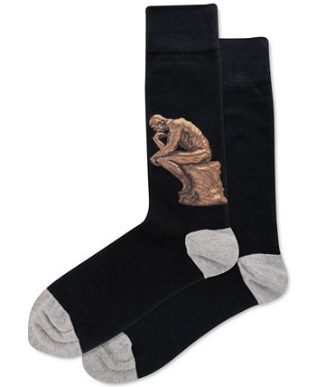 Мужские носки Auguste Rodin The Thinker с круглым вырезом Hot Sox
