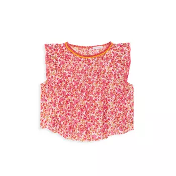Маленькая девочка &amp;amp; Янтарная блузка для девочки Poupette St Barth