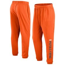 Мужские флисовые спортивные штаны Fanatics оранжевого цвета с логотипом штата Оклахома Fanatics