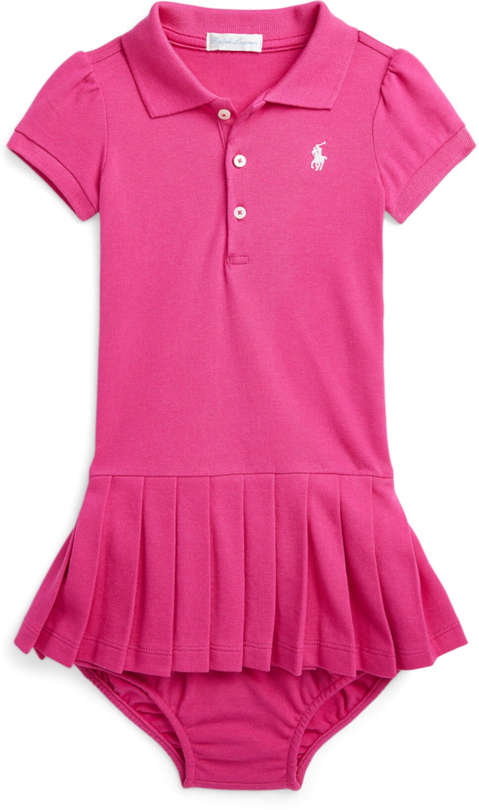 Плиссированное сетчатое платье-поло и шаровары (для младенцев) Polo Ralph Lauren
