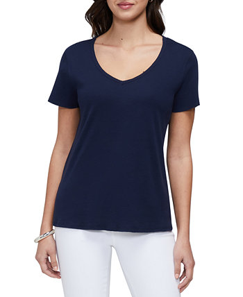 Women's V-Neck Short Sleeve T-Shirt Three Dots