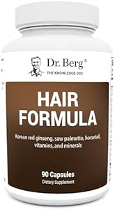 Dr. Berg All-in-One Vitamins for Hair, Skin, & Nails - Advanced Formula with Biotin, Saw Palmetto, DHT Blocker, & Trace Minerals - 90 Veg Capsules Dr. Berg Nutritionals