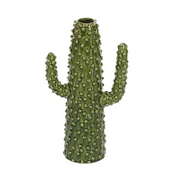 Stella & Eve Green Cactus Decorative Vase Table Decor Stella & Eve