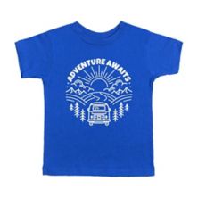 Adventure Awaits Landscape Circle With Van Toddler Short Sleeve Graphic Tee The Juniper Shop