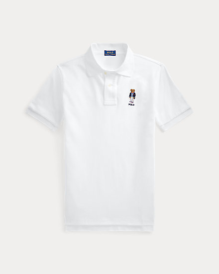 Рубашка-поло из хлопковой сетки Polo Bear Ralph Lauren