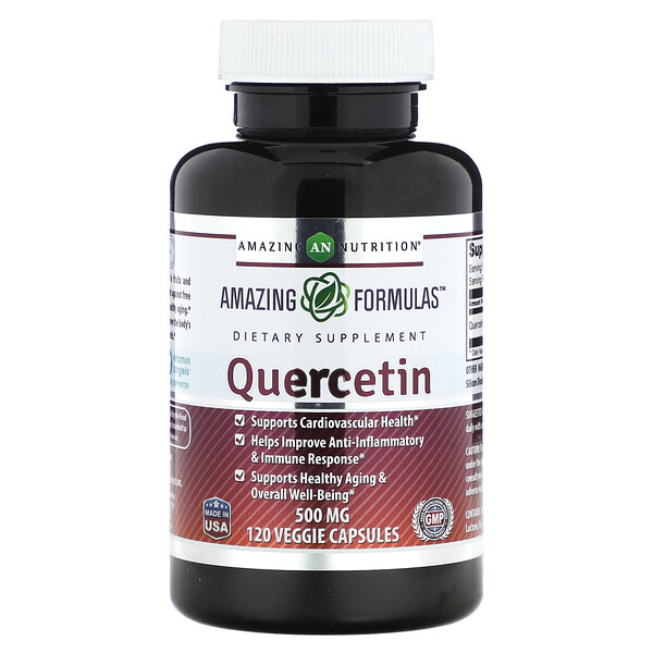 Кверцетин - 500 мг - 120 растительных капсул - Amazing Nutrition Amazing Nutrition