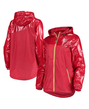 Женская куртка с капюшоном Scarlet San Francisco 49ers с двойным покрытием и молнией во всю длину G-III