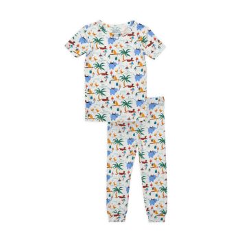 Пижамный комплект в стиле сафари для маленьких детей, состоящий из двух предметов MAGNETIC ME