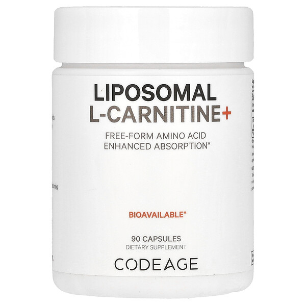 L-карнитин+ липосомальный - 500мг - 90 капсул - Codeage Codeage