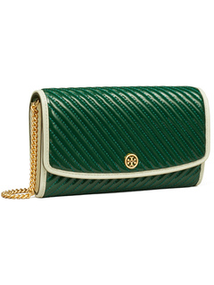 Женская Сумка-Кроссбоди Tory Burch Robinson Patent Puffy Quilted Chain Wallet Tory Burch