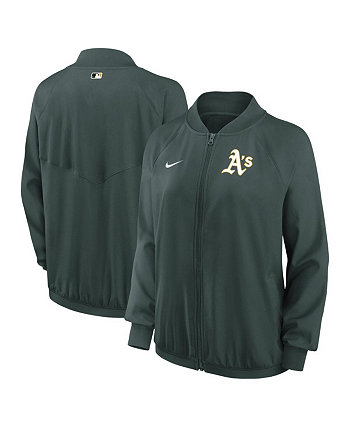 Женская Куртка Nike Green Oakland Athletics Authentic Collection Team Raglan Performance Full-Zip Nike