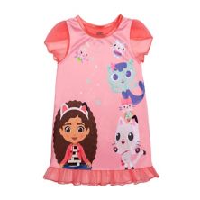 Girls 4-8 Gabby's Dollhouse &#34;Gabby Happy Friends&#34; Nightgown Licensed Character