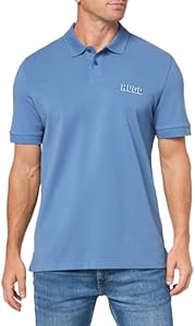 HUGO Men's Block Logo Short Sleeve Polo Shirt Hugo