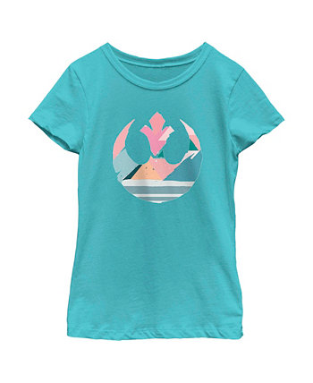 Girl's Star Wars Coloring Easter Egg Rebel Alliance Logo  Child T-Shirt Disney