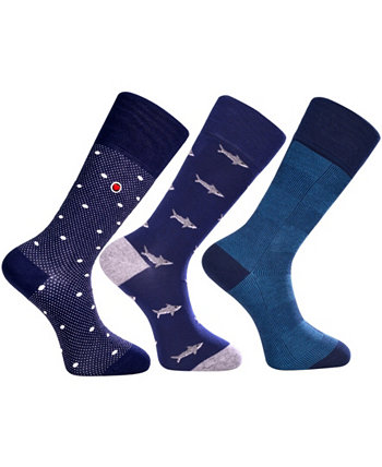 Мужские роскошные классические носки до середины икры с бесшовным дизайном носка Atlantic Bundle, 3 шт. Love Sock Company