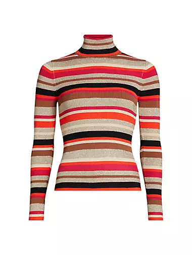 Женский Свитер L'AGENCE Olene Stripe Turtleneck L'AGENCE