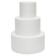 Small Foam Cake Dummy For Decorating And Wedding Display, 3 Tiers (10.8 In Tall) Bright Creations