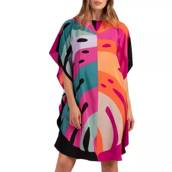 Шелковое платье-кафтан Global Trina Turk