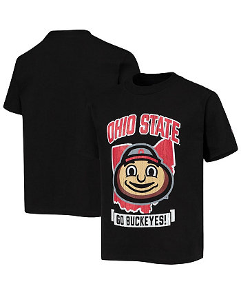 Черная футболка с талисманом Big Boys Ohio State Buckeyes Strong Champion