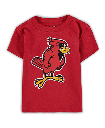 Infant Boys and Girls Red Illinois State Redbirds Big Logo T-shirt Two Feet Ahead