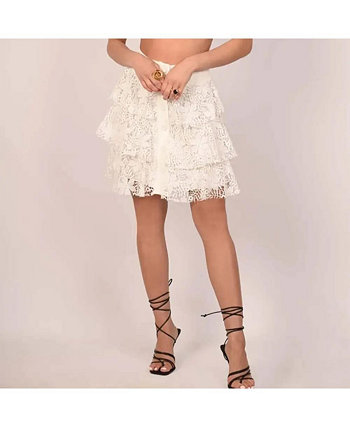 Alicia White Lace Skirt for Women Akalia Swimwear