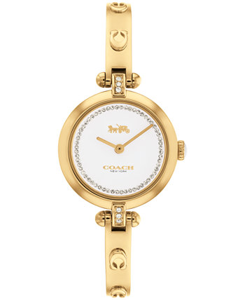 Женские часы Cary с золотистым браслетом-браслетом, 26 мм COACH