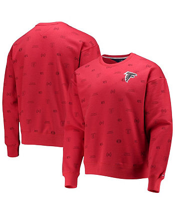 Мужская красная толстовка пуловер с графическим принтом Atlanta Falcons Reid Tommy Hilfiger