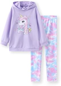 PATPAT Girls 2 Piece Outfits Long Sleeve Hoodie and Leggings Clothing Set Outfits for Girls Patpat