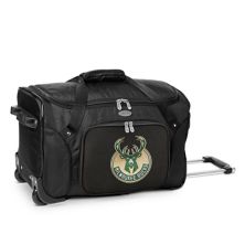 Denco Milwaukee Bucks 22-Inch Wheeled Duffel Bag Denco