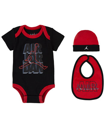 Боди, нагрудники и шляпа Baby Boys Create, набор из 3 предметов Jordan