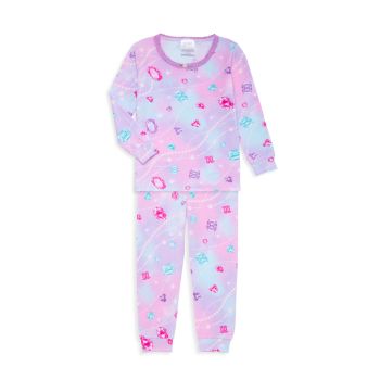 Little Girl's Jewel Print 2-Piece Pajamas Set Esme