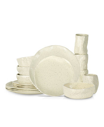 ATIK Stoneware 16 Pc. Set, Service for 4 Stone by Mercer Project